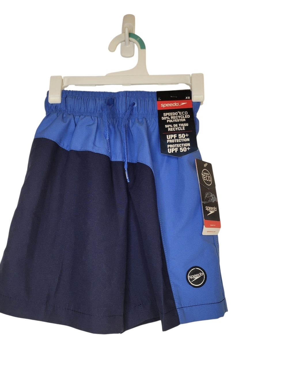 Speedo Boy's Two-Tone Blue Swim Shorts